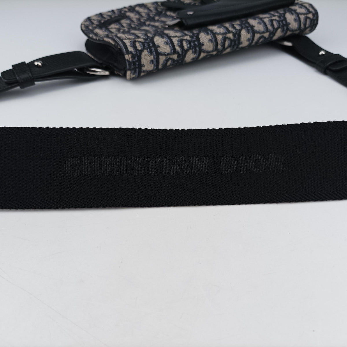 Saddle Pouch Navy×Black Jacquard 19-BO-0290サドル ポーチ ネイビー×ブラック ジャガード 19-BO-0290