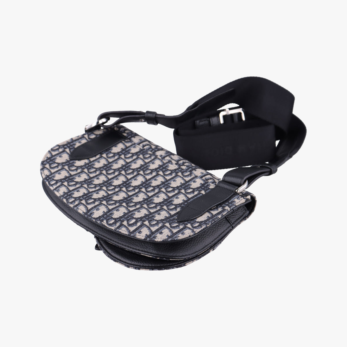 Saddle Pouch Navy×Black Jacquard 19-BO-0290サドル ポーチ ネイビー×ブラック ジャガード 19-BO-0290