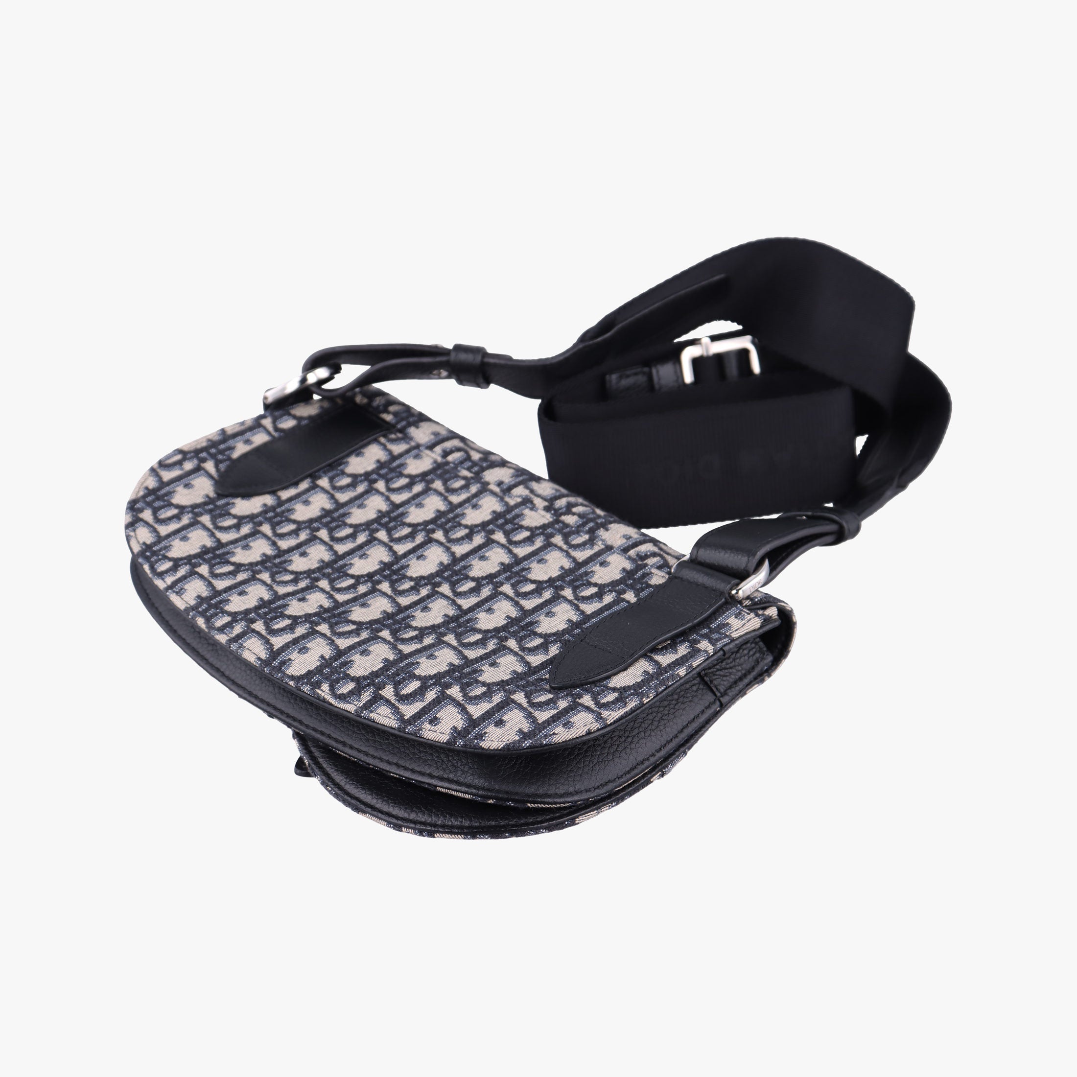 Saddle Pouch Navy×Black Jacquard 19-BO-0290サドル ポーチ ネイビー×ブラック ジャガード 19-BO-0290
