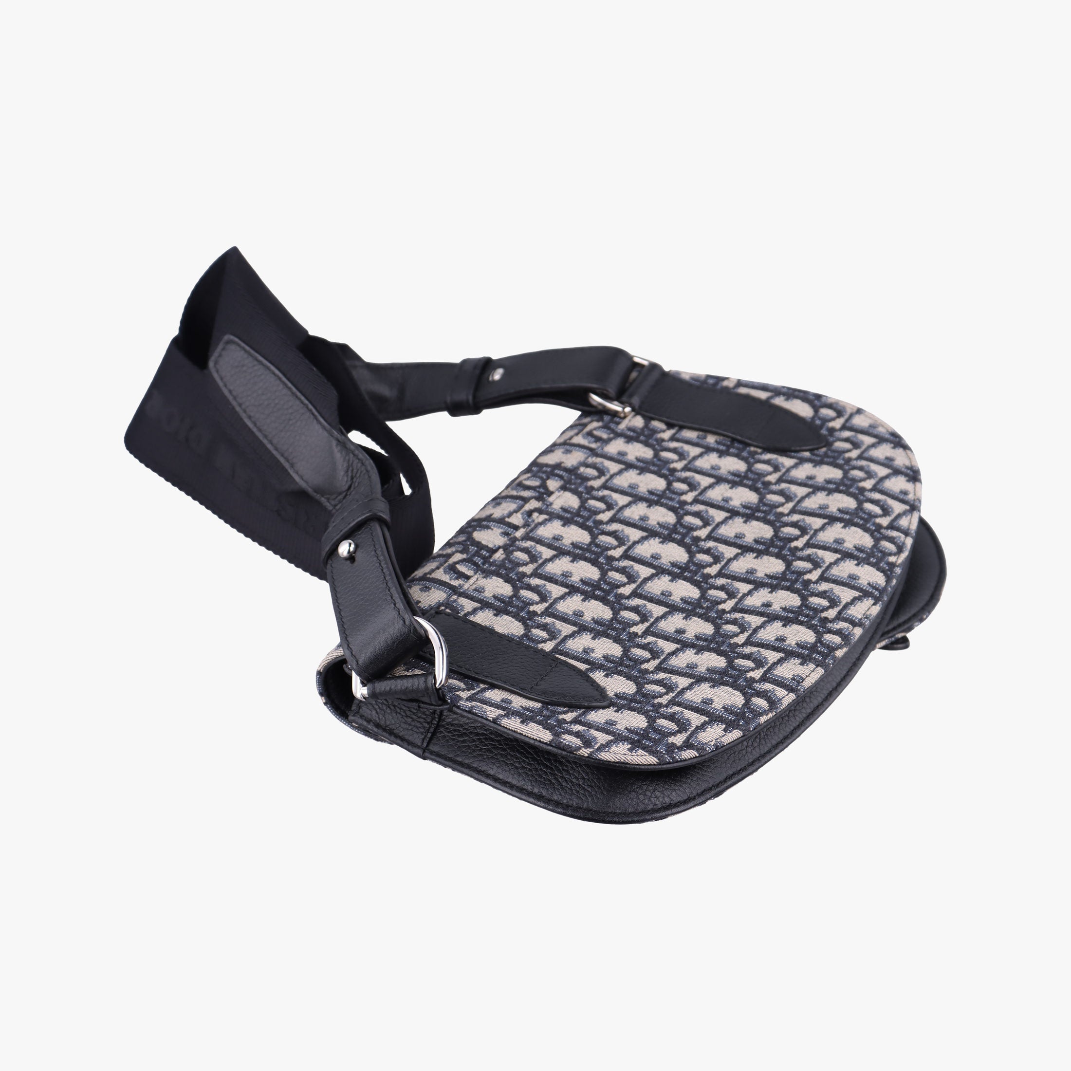 Saddle Pouch Navy×Black Jacquard 19-BO-0290サドル ポーチ ネイビー×ブラック ジャガード 19-BO-0290