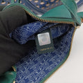 Isabella Rossellini Blue × Green Leather AX.M13.37183イザベラ ロッセリーニ  ブルー × グリーン レザー AX.M13.37183