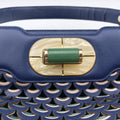 Isabella Rossellini Blue × Green Leather AX.M13.37183イザベラ ロッセリーニ  ブルー × グリーン レザー AX.M13.37183