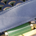 Isabella Rossellini Blue × Green Leather AX.M13.37183イザベラ ロッセリーニ  ブルー × グリーン レザー AX.M13.37183