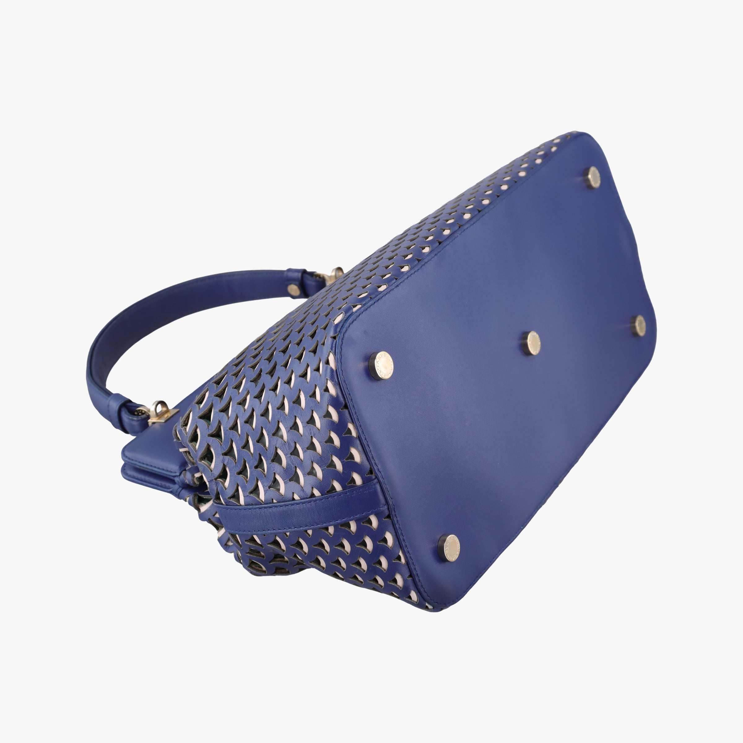 Isabella Rossellini Blue × Green Leather AX.M13.37183イザベラ ロッセリーニ  ブルー × グリーン レザー AX.M13.37183