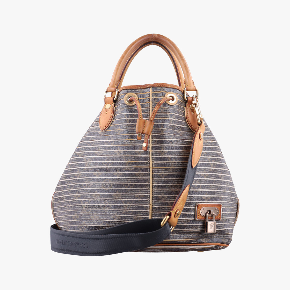 Pre-owned Louis Vuitton Neo brown×Argent Monogram Eden M40355 shoulderbag | stylenewstar