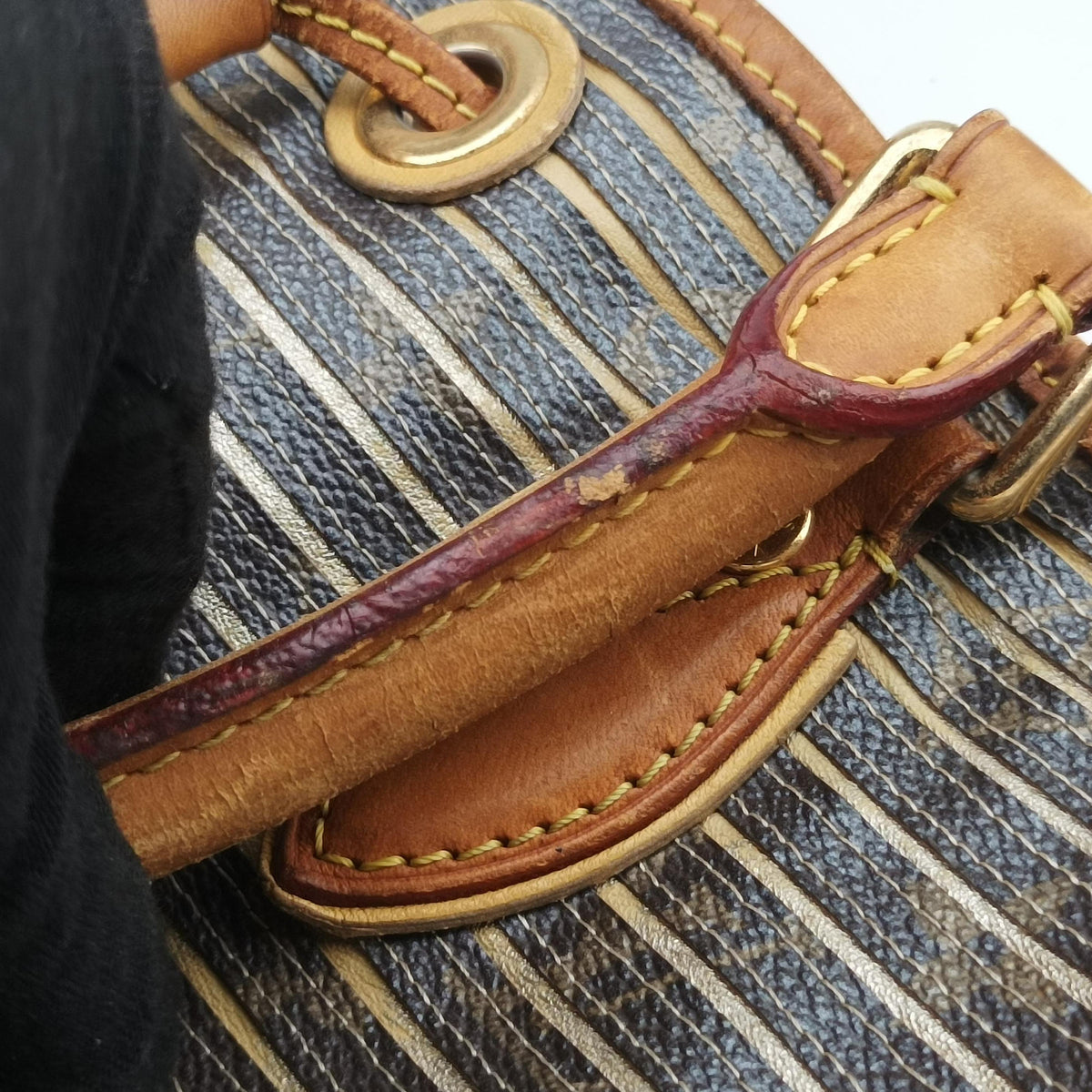 Pre-owned Louis Vuitton Neo brown×Argent Monogram Eden M40355 shoulderbag | stylenewstar