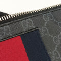 GG Supreme Shelley Messenger Black×red PVC coated canvas×Leather 474139 G027679852GGスプリーム メッセンジャー ブラック×レッド PVCコーティングキャンバス×レザー 474139 G027679852
