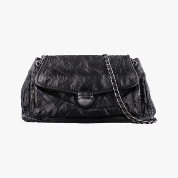 Antique Pushlock Chain Black Leather 31/Jアンティーク プッシュロック チェーン ブラック レザー 31/J
