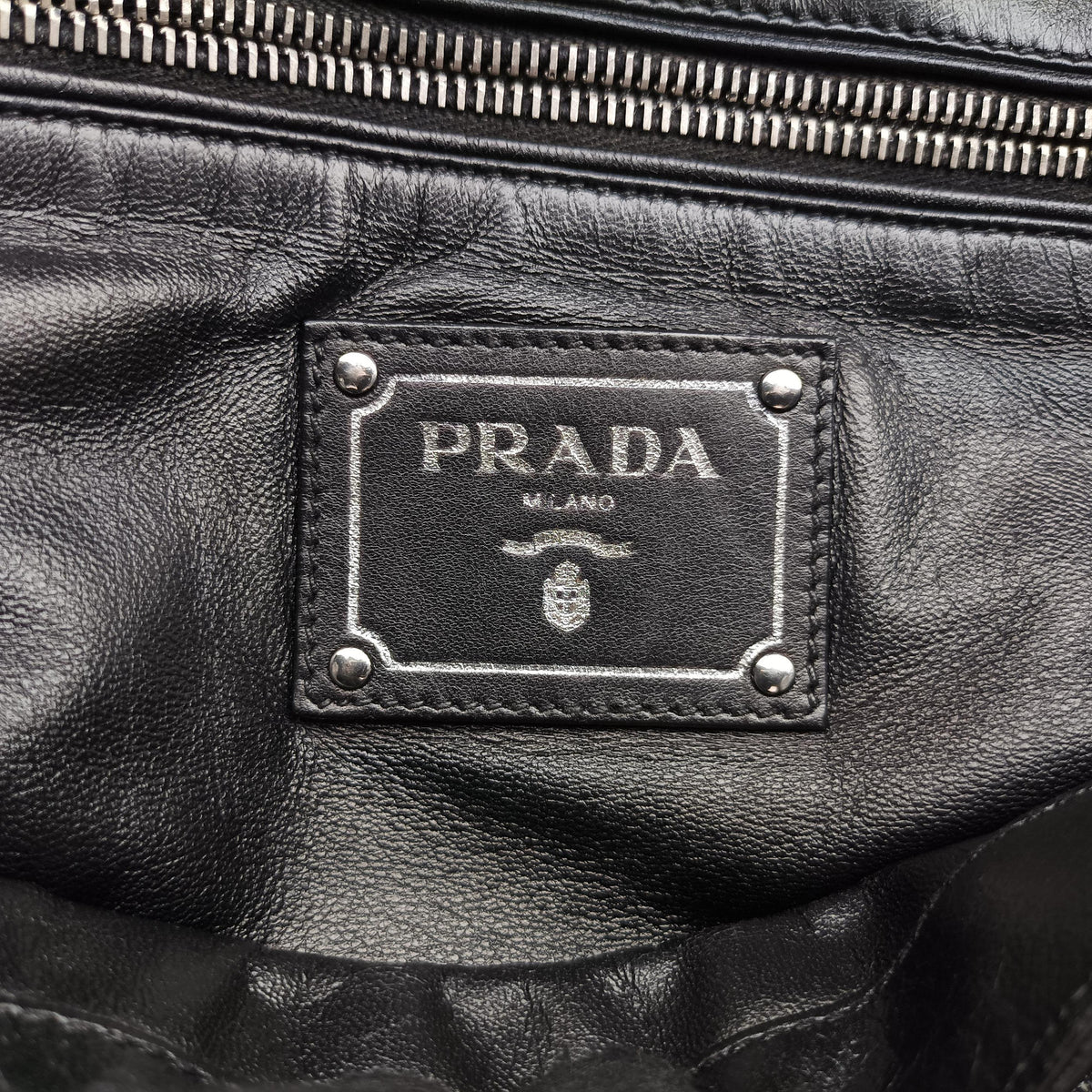 Antique Pushlock Chain Black Leather 31/Jアンティーク プッシュロック チェーン ブラック レザー 31/J