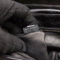 Antique Pushlock Chain Black Leather 31/Jアンティーク プッシュロック チェーン ブラック レザー 31/J