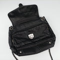 Antique Pushlock Chain Black Leather 31/Jアンティーク プッシュロック チェーン ブラック レザー 31/J