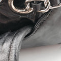 Antique Pushlock Chain Black Leather 31/Jアンティーク プッシュロック チェーン ブラック レザー 31/J
