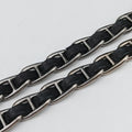 Antique Pushlock Chain Black Leather 31/Jアンティーク プッシュロック チェーン ブラック レザー 31/J