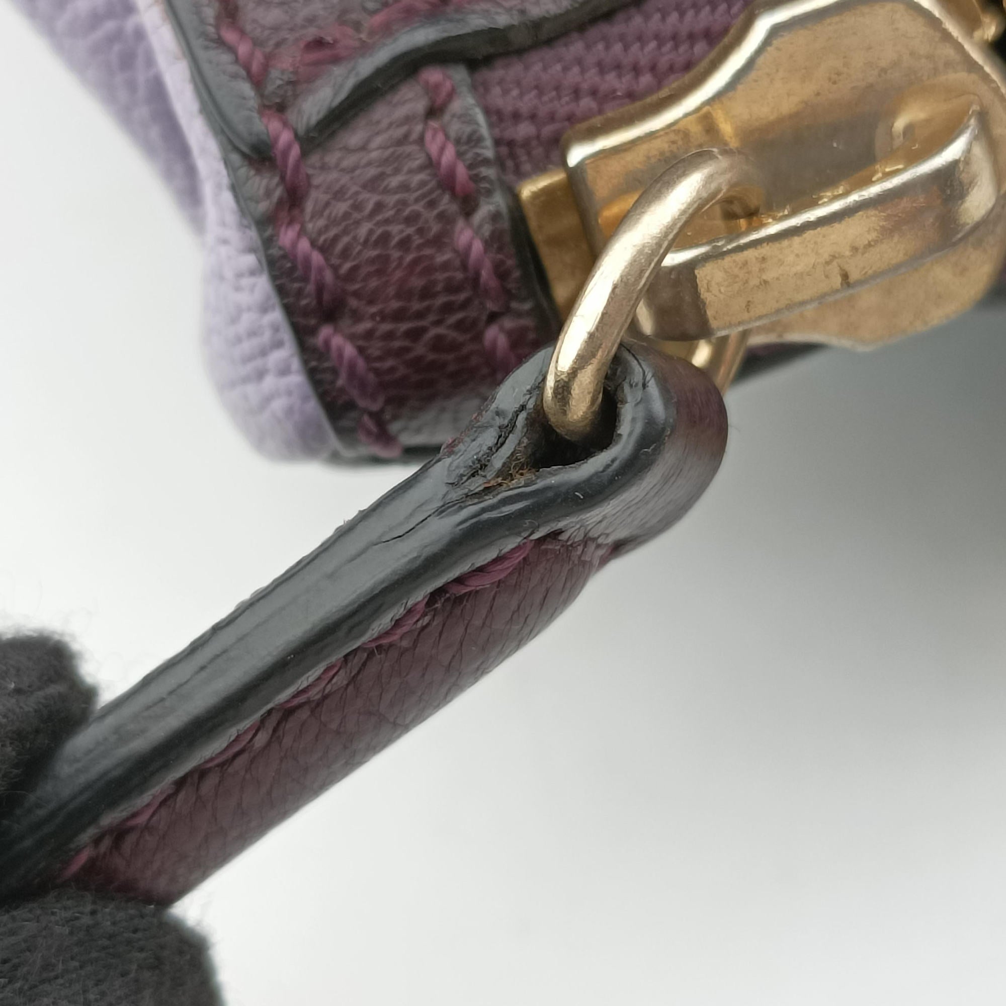 Pandora Purple × Bordeaux × Black Leather EF 2 0413パンドラ パープル × ボルドー × ブラック レザー EF 2 0413