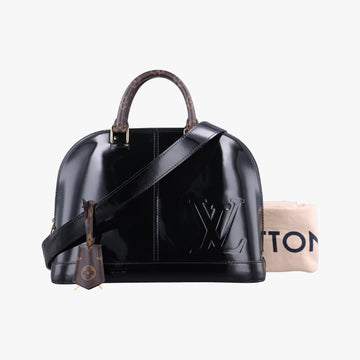 Pre-owned Louis Vuitton Miroir Alma PM BLACK Vernis M54705 shoulderbag | stylenewstar