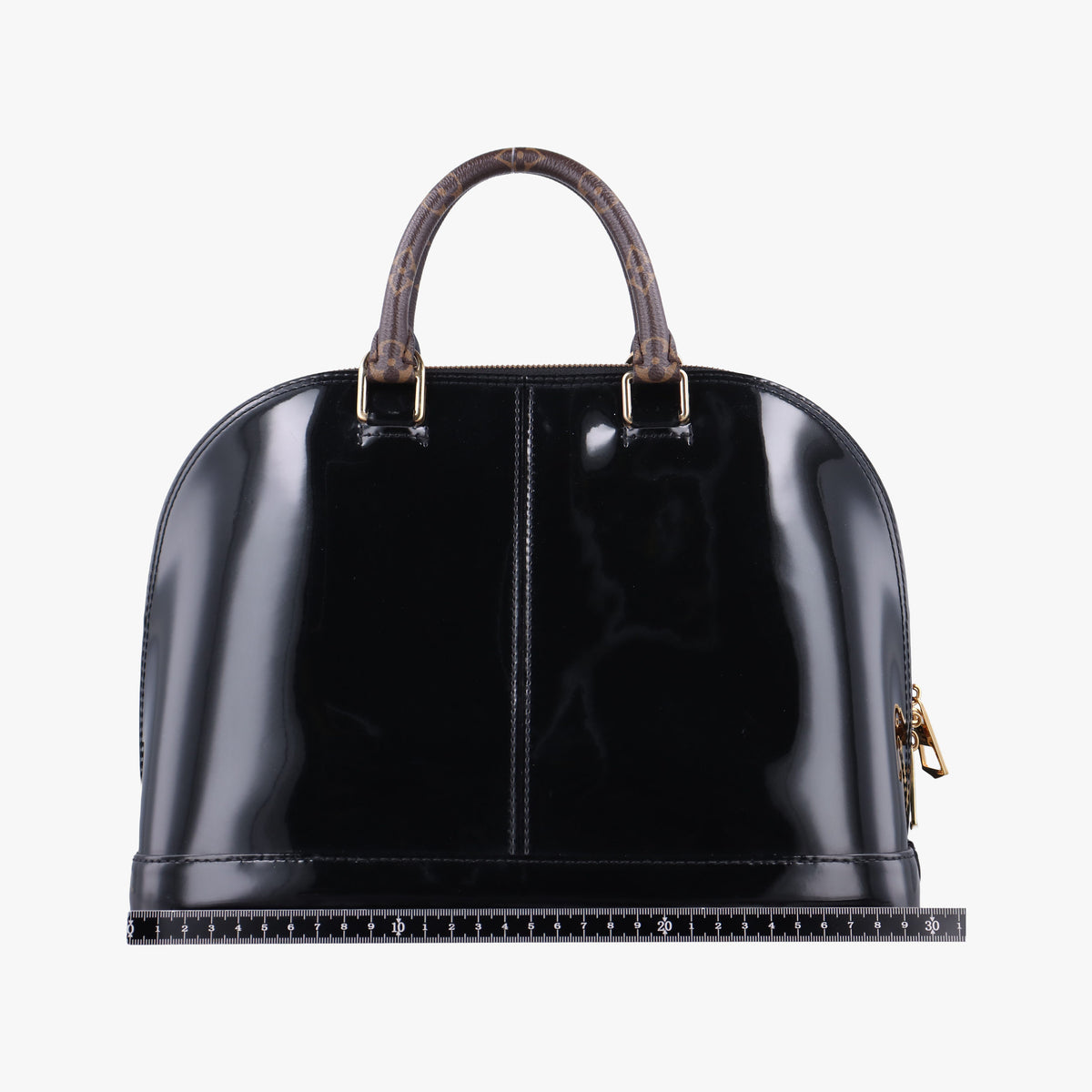 Pre-owned Louis Vuitton Miroir Alma PM BLACK Vernis M54705 shoulderbag | stylenewstar