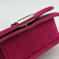 BOY CHANEL Rose velour A67364 17342476ボーイシャネル ローズ レッド ベロア A67364 17342476