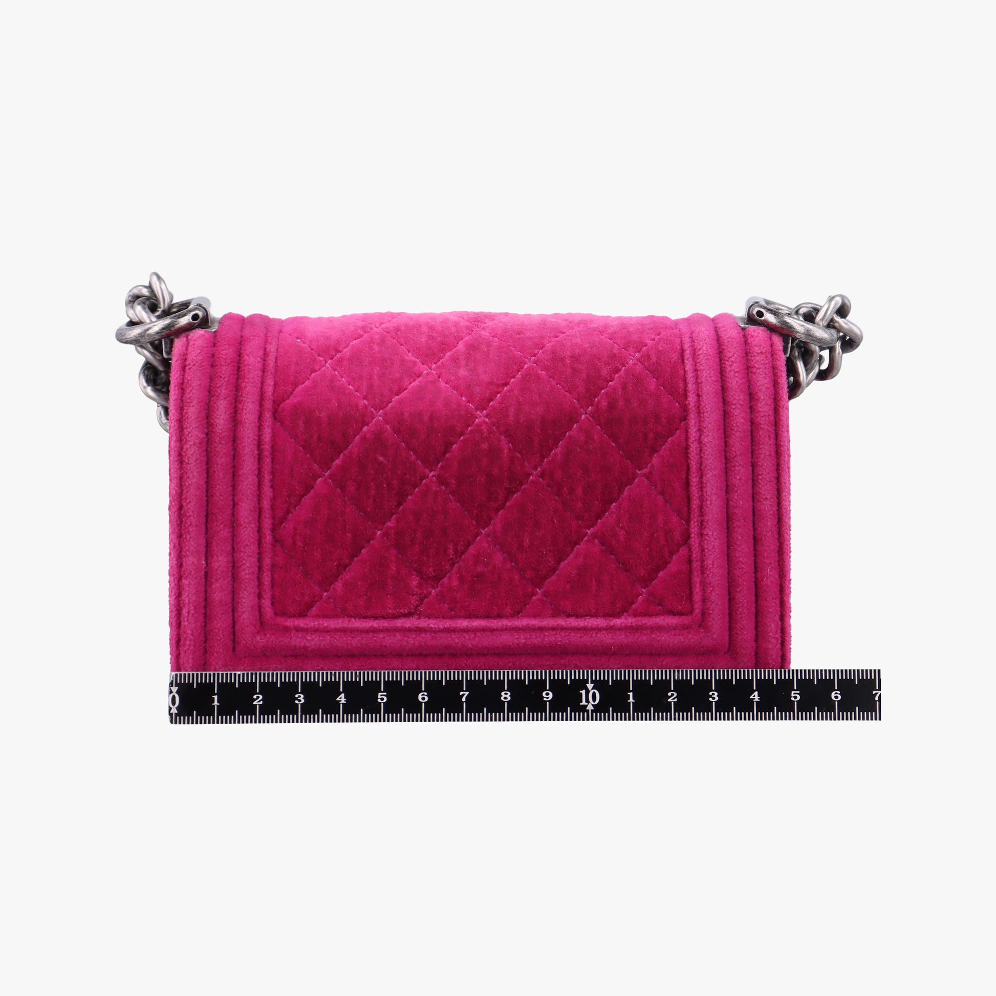 BOY CHANEL Rose velour A67364 17342476ボーイシャネル ローズ レッド ベロア A67364 17342476