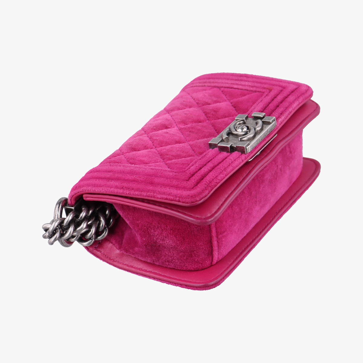 BOY CHANEL Rose velour A67364 17342476ボーイシャネル ローズ レッド ベロア A67364 17342476
