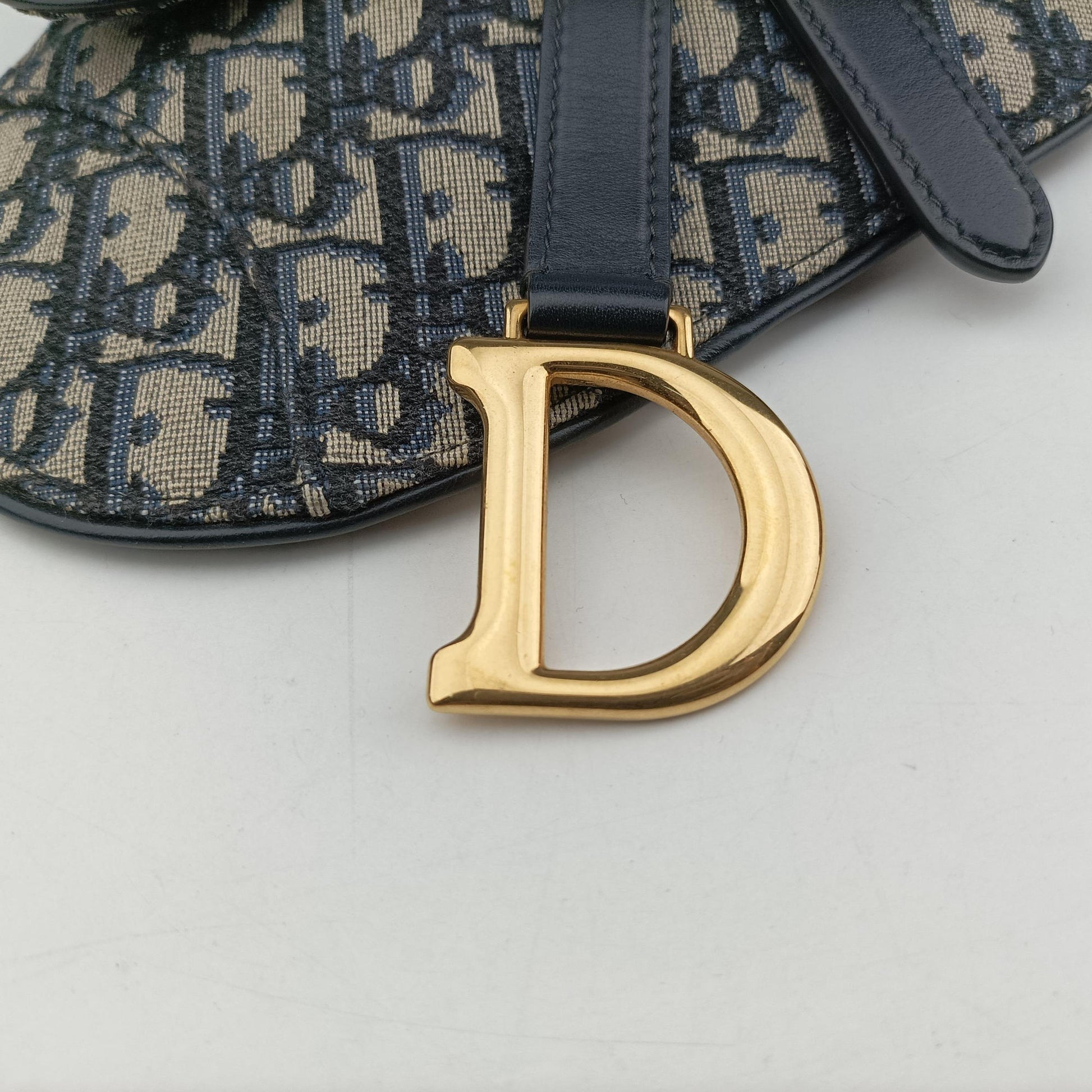 Saddle Navy Jacquard×Leather 50-MA-0129サドル ネイビー ジャガード×レザー 50-MA-0129