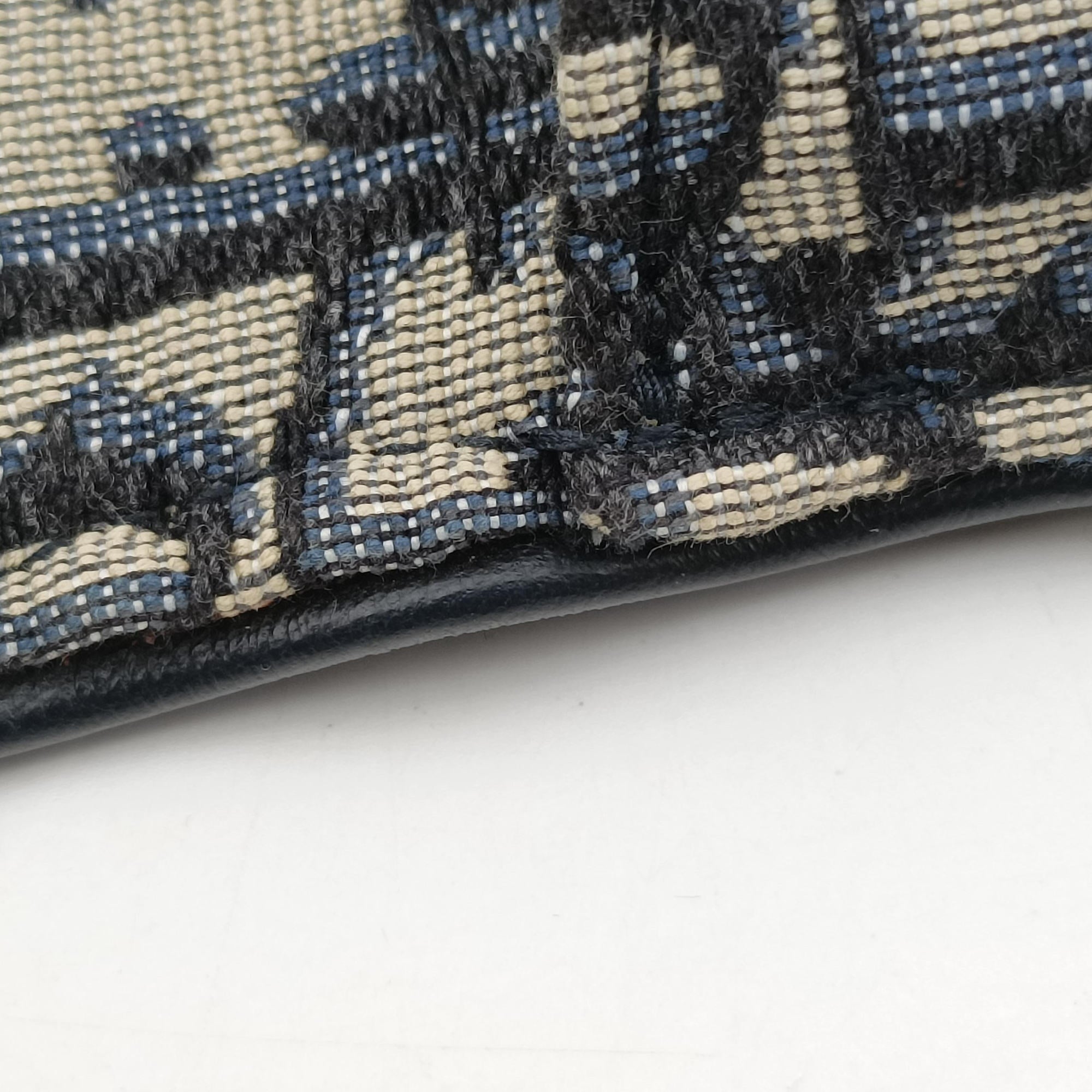 Saddle Navy Jacquard×Leather 50-MA-0129サドル ネイビー ジャガード×レザー 50-MA-0129