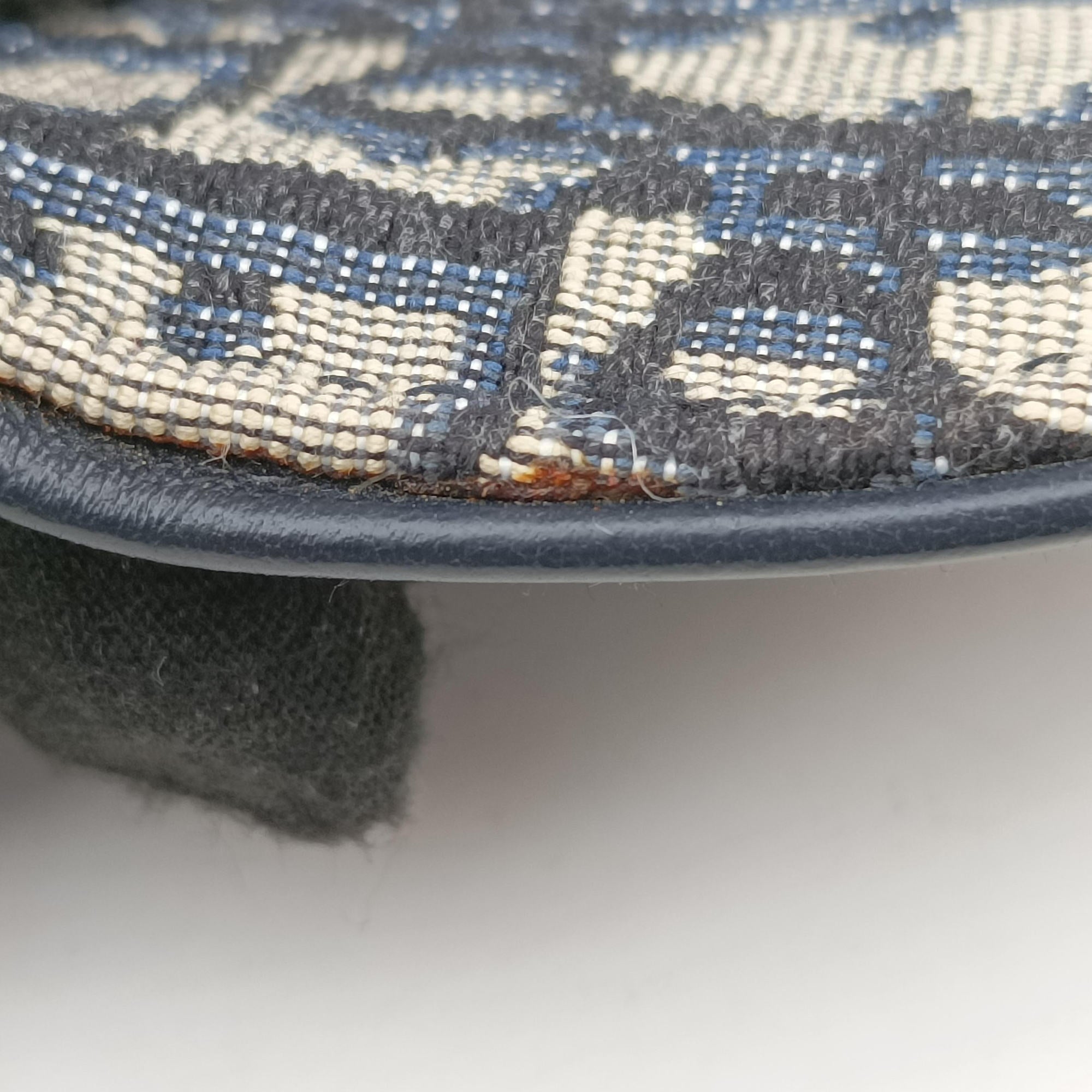 Saddle Navy Jacquard×Leather 50-MA-0129サドル ネイビー ジャガード×レザー 50-MA-0129