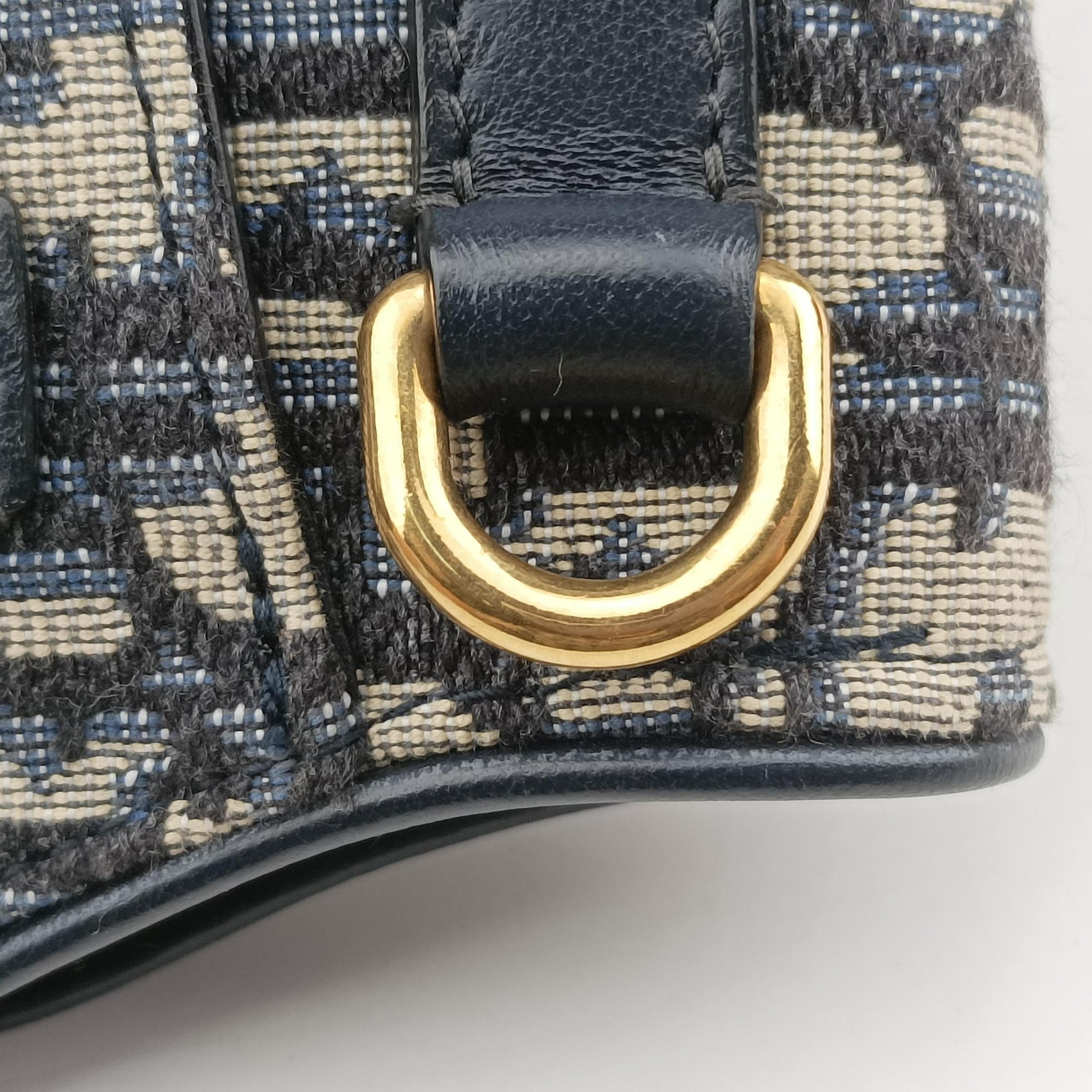 Saddle Navy Jacquard×Leather 50-MA-0129サドル ネイビー ジャガード×レザー 50-MA-0129