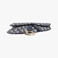 Saddle Navy Jacquard×Leather 50-MA-0129サドル ネイビー ジャガード×レザー 50-MA-0129