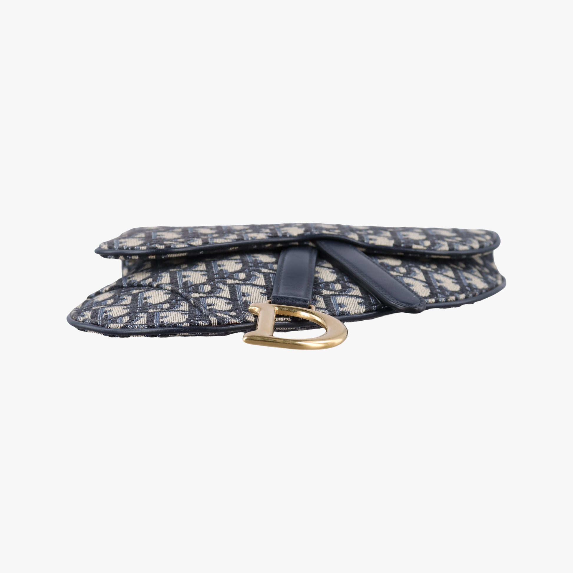Saddle Navy Jacquard×Leather 50-MA-0129サドル ネイビー ジャガード×レザー 50-MA-0129