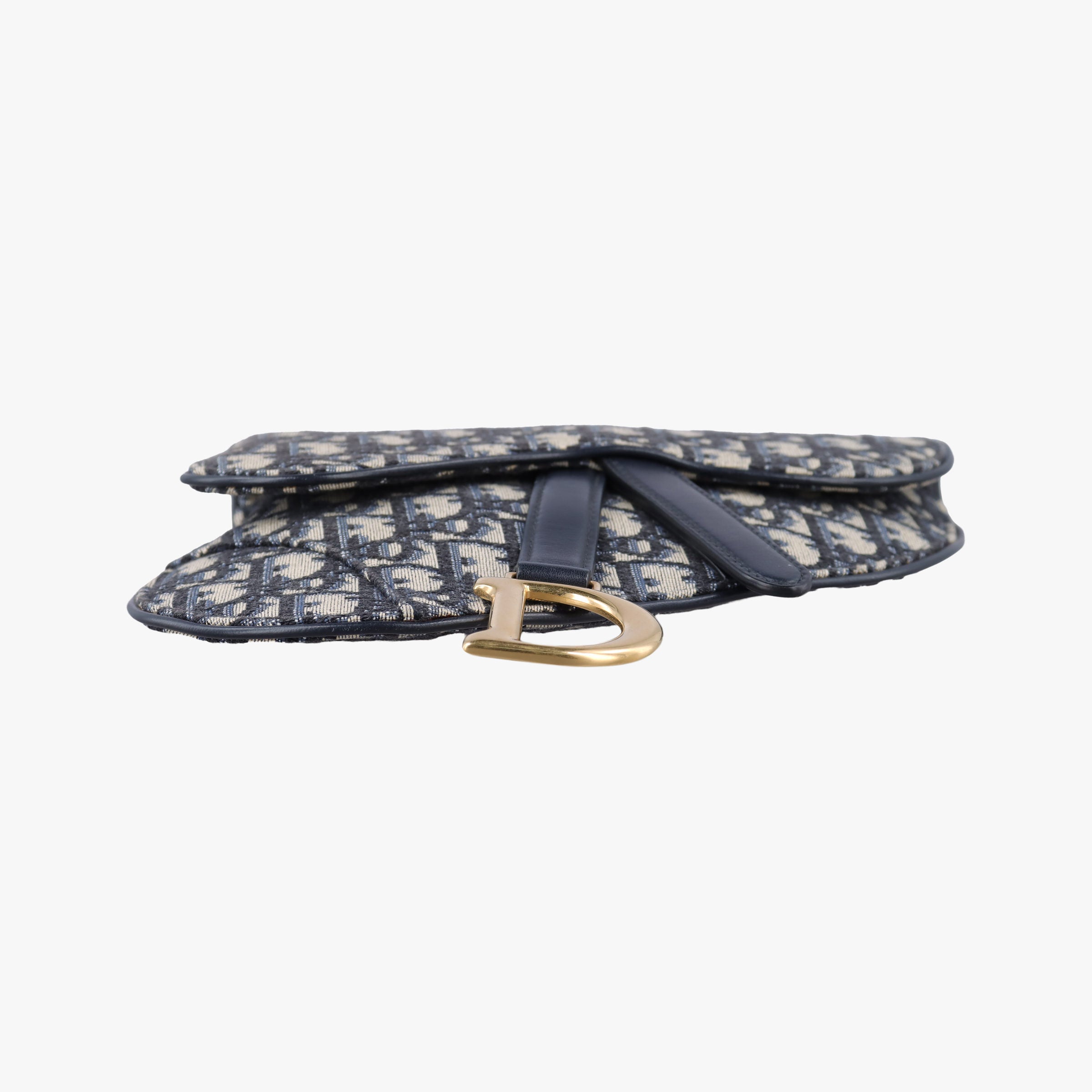 Saddle Navy Jacquard×Leather 50-MA-0129サドル ネイビー ジャガード×レザー 50-MA-0129