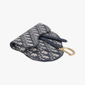 Saddle Navy Jacquard×Leather 50-MA-0129サドル ネイビー ジャガード×レザー 50-MA-0129