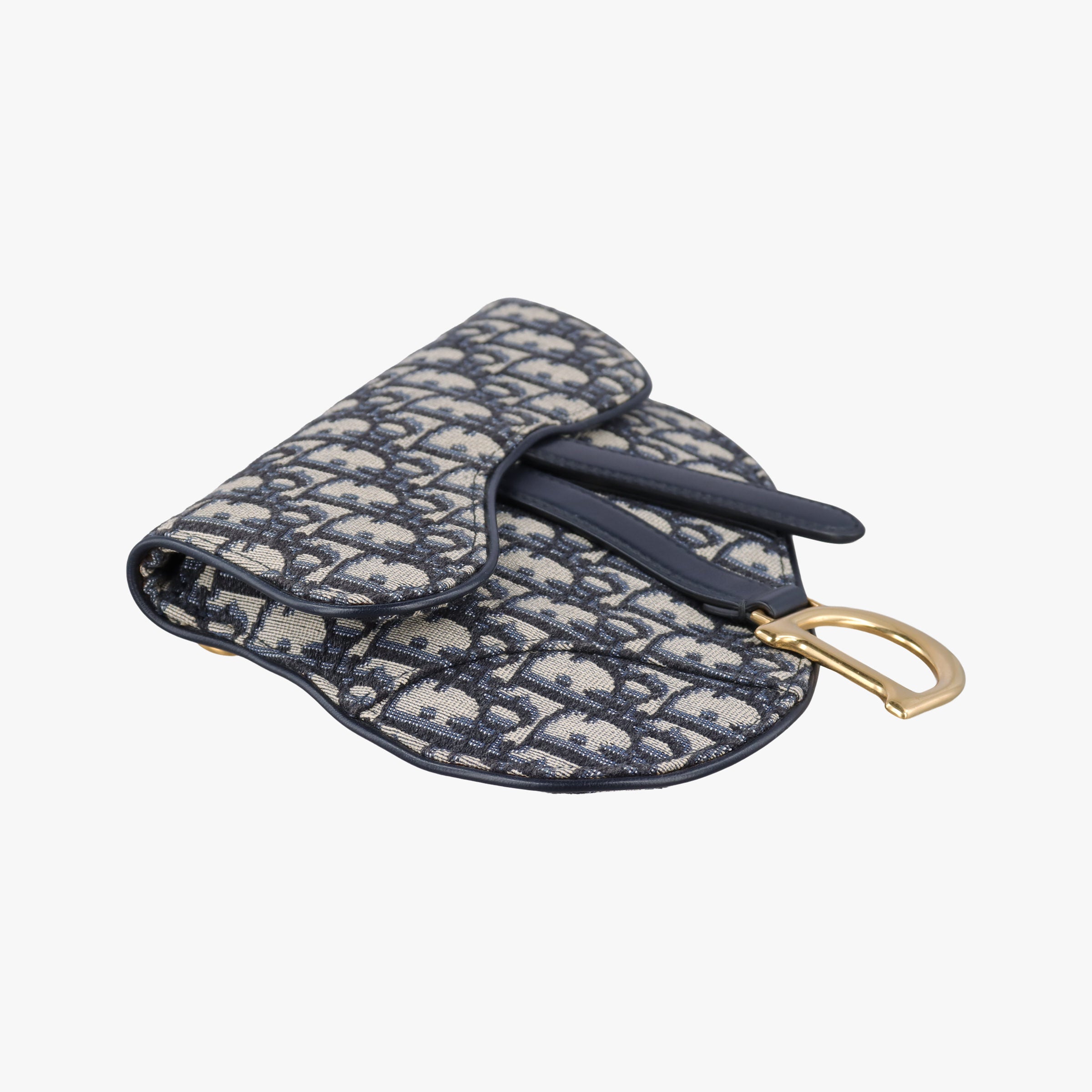 Saddle Navy Jacquard×Leather 50-MA-0129サドル ネイビー ジャガード×レザー 50-MA-0129