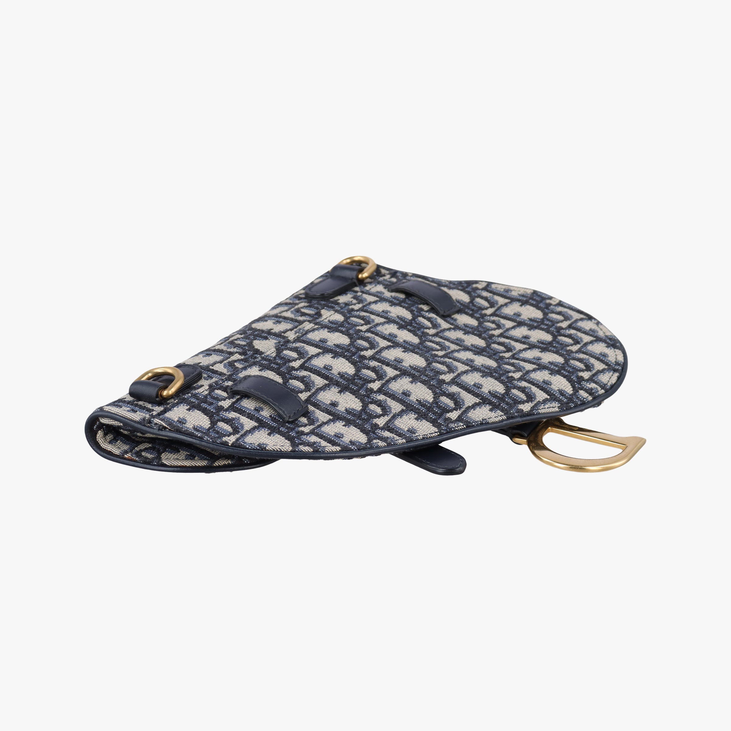 Saddle Navy Jacquard×Leather 50-MA-0129サドル ネイビー ジャガード×レザー 50-MA-0129