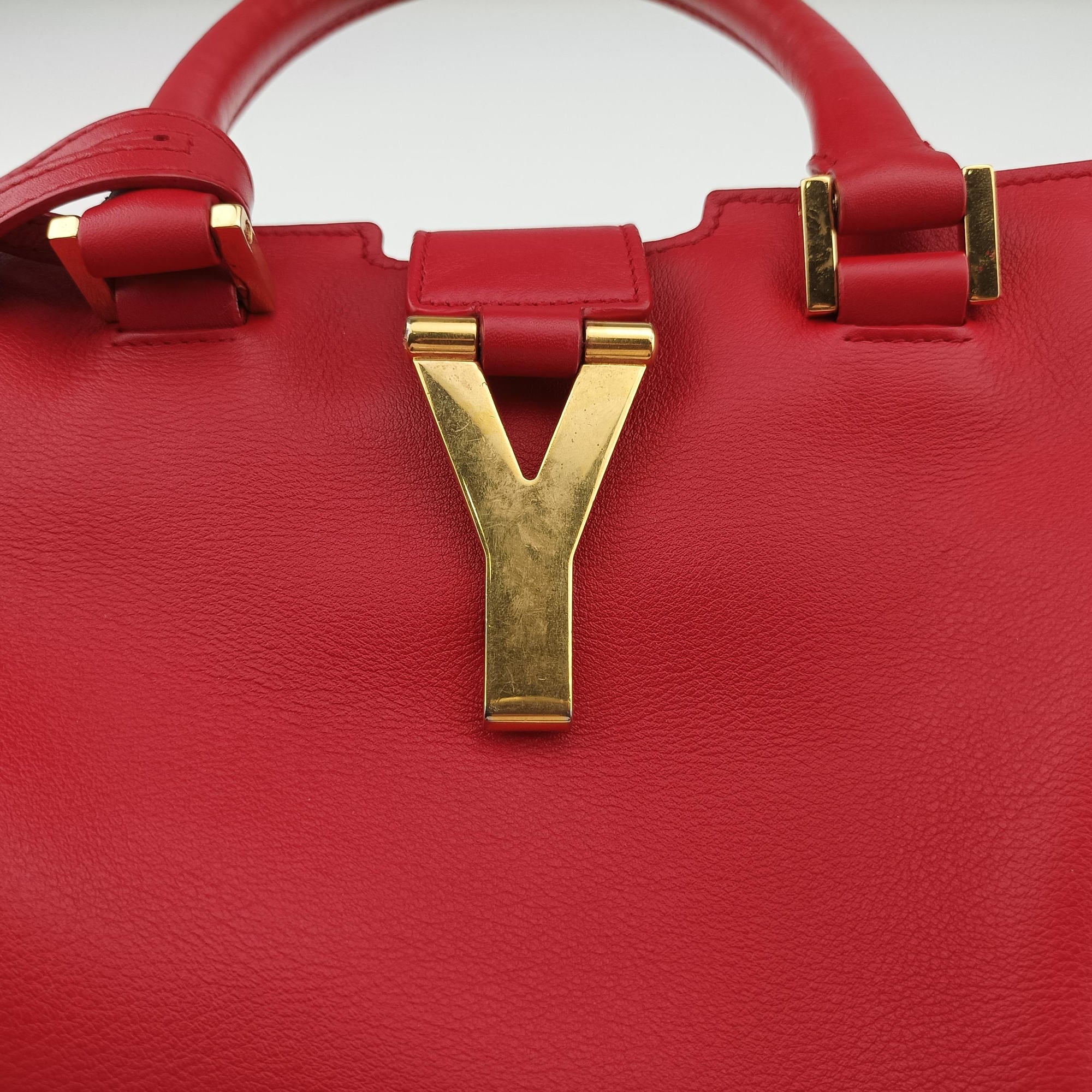 Y Ligne Petit Cabas Red Leather 311210 311210.529258Yライン プチカバス レッド レザー 311210 311210.529258