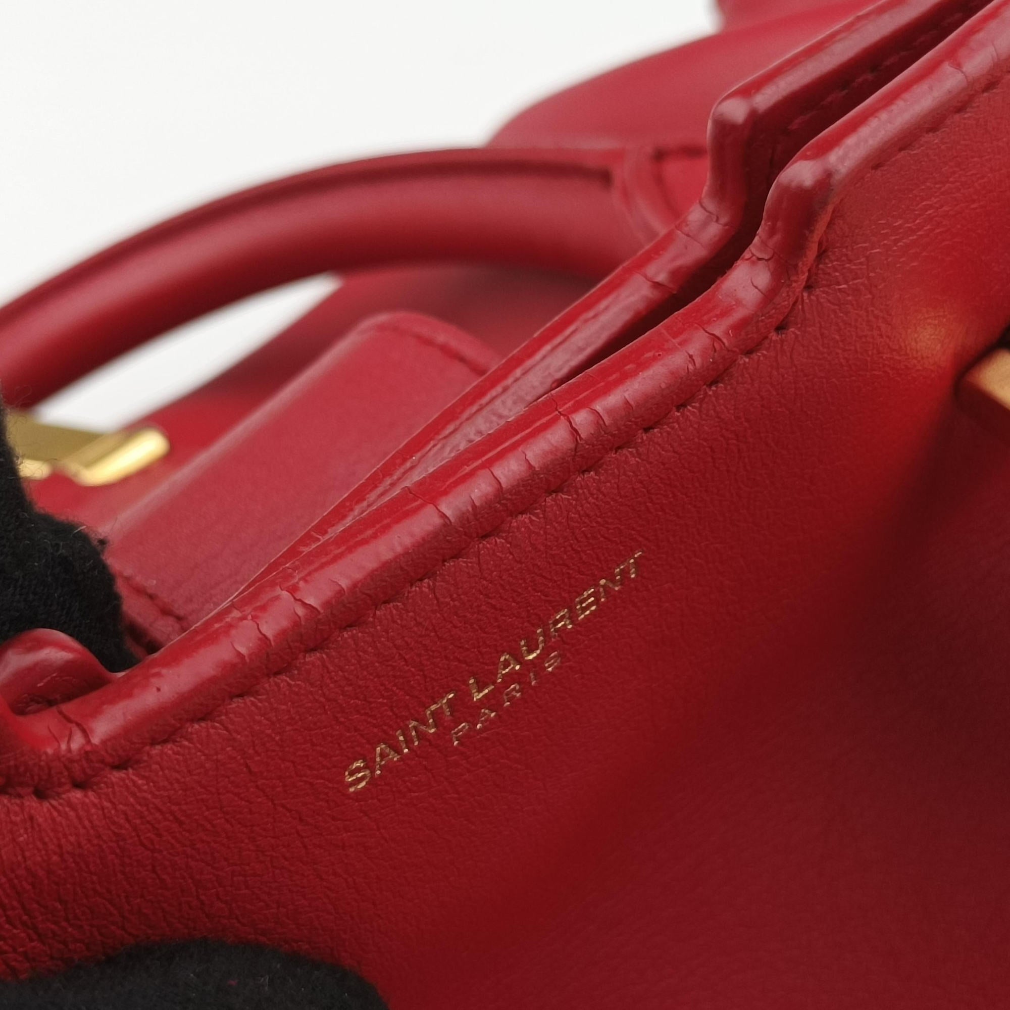 Y Ligne Petit Cabas Red Leather 311210 311210.529258Yライン プチカバス レッド レザー 311210 311210.529258