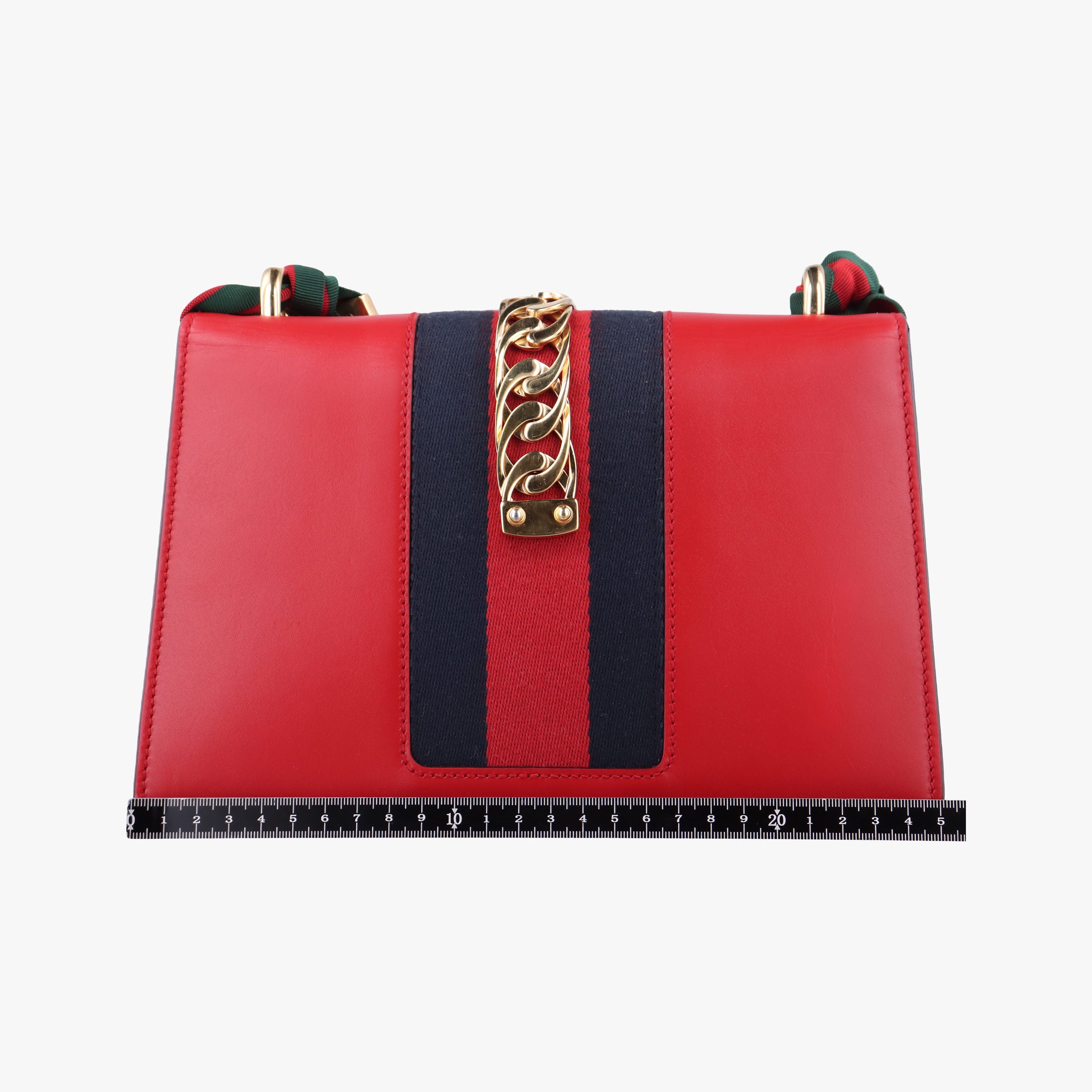 Sylvie Red×navy Leather 421882 F026260568シルヴィ レッド×ネイビー レザー 421882 F026260568