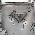 Double Zip Tote Floral Print Multicolour SaffianoLeather BL837P 113 8ダブルジップトート フローラル プリント マルチカラー サフィアーノレザー BL837P 113 8