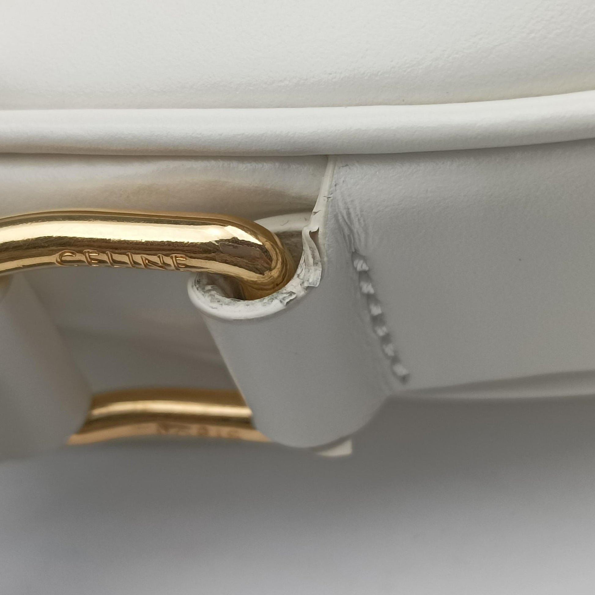 Small Besace 16 White Leather U-GM-3119スモール ブザス 16セーズ ホワイト レザー U-GM-3119