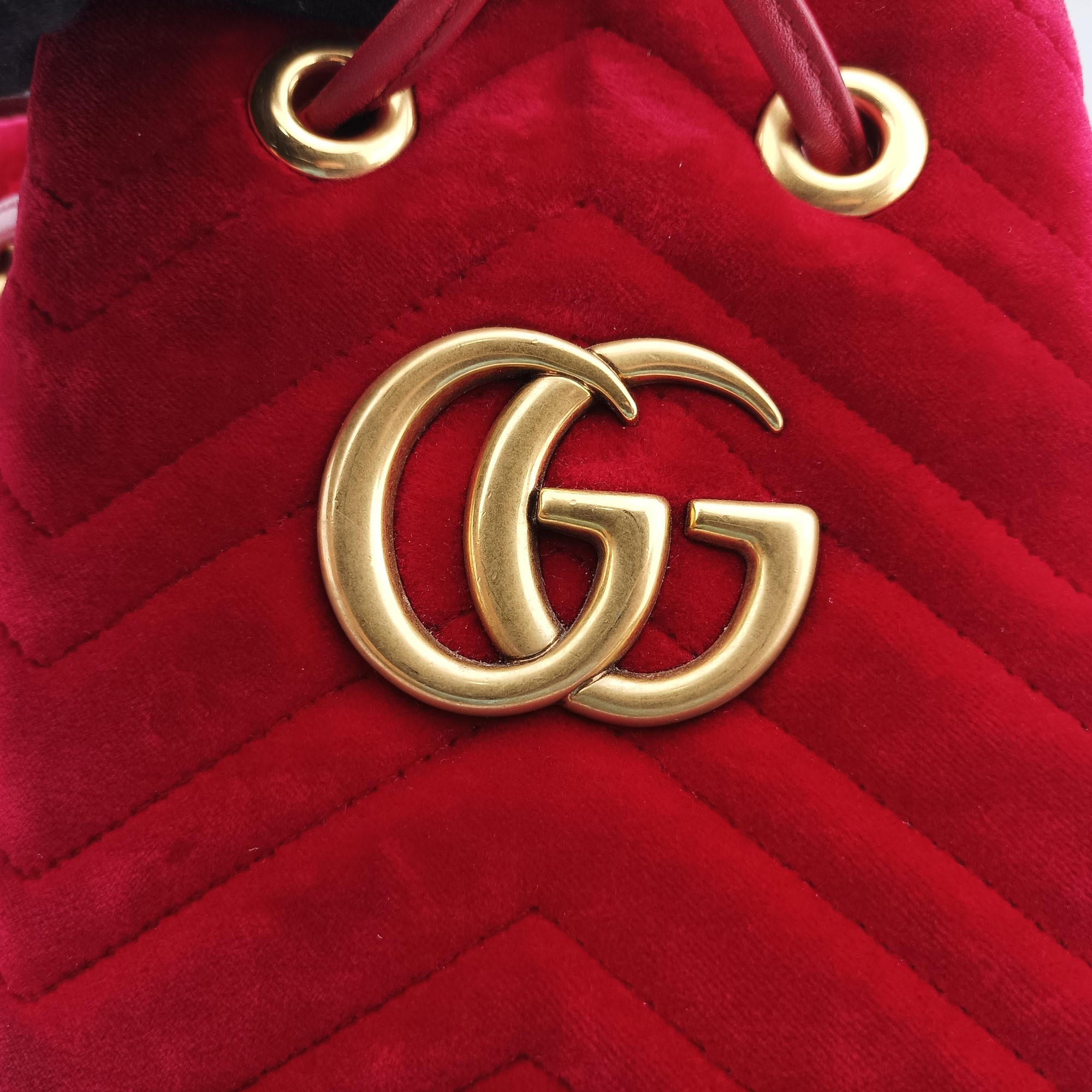 GG Marmont Red velour 525081 A025678903GGマーモント レッド ベロア 525081 A025678903