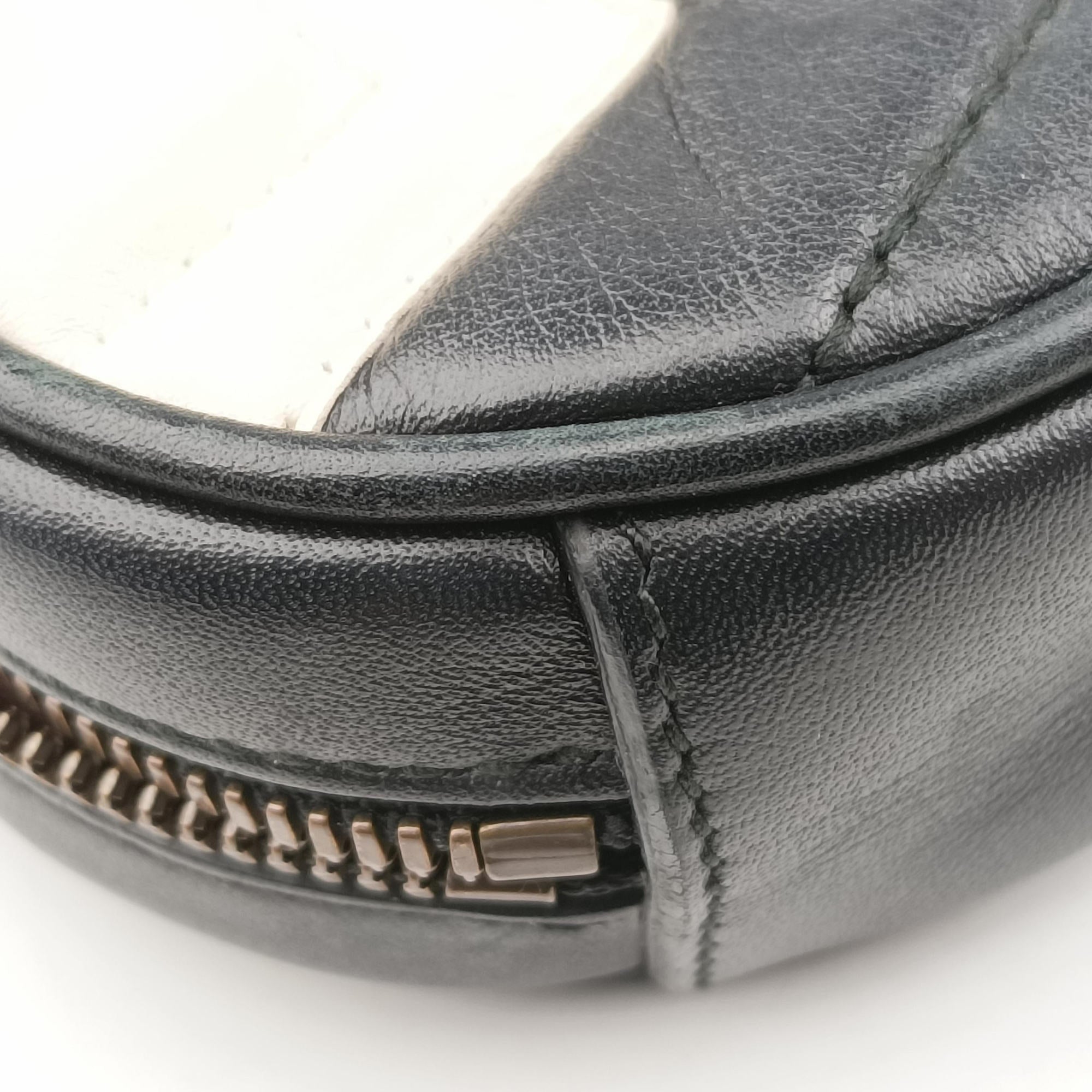 GG Marmont Black×white Leather 476434 E022011337GGマーモント ブラック×ホワイト レザー 476434 E022011337