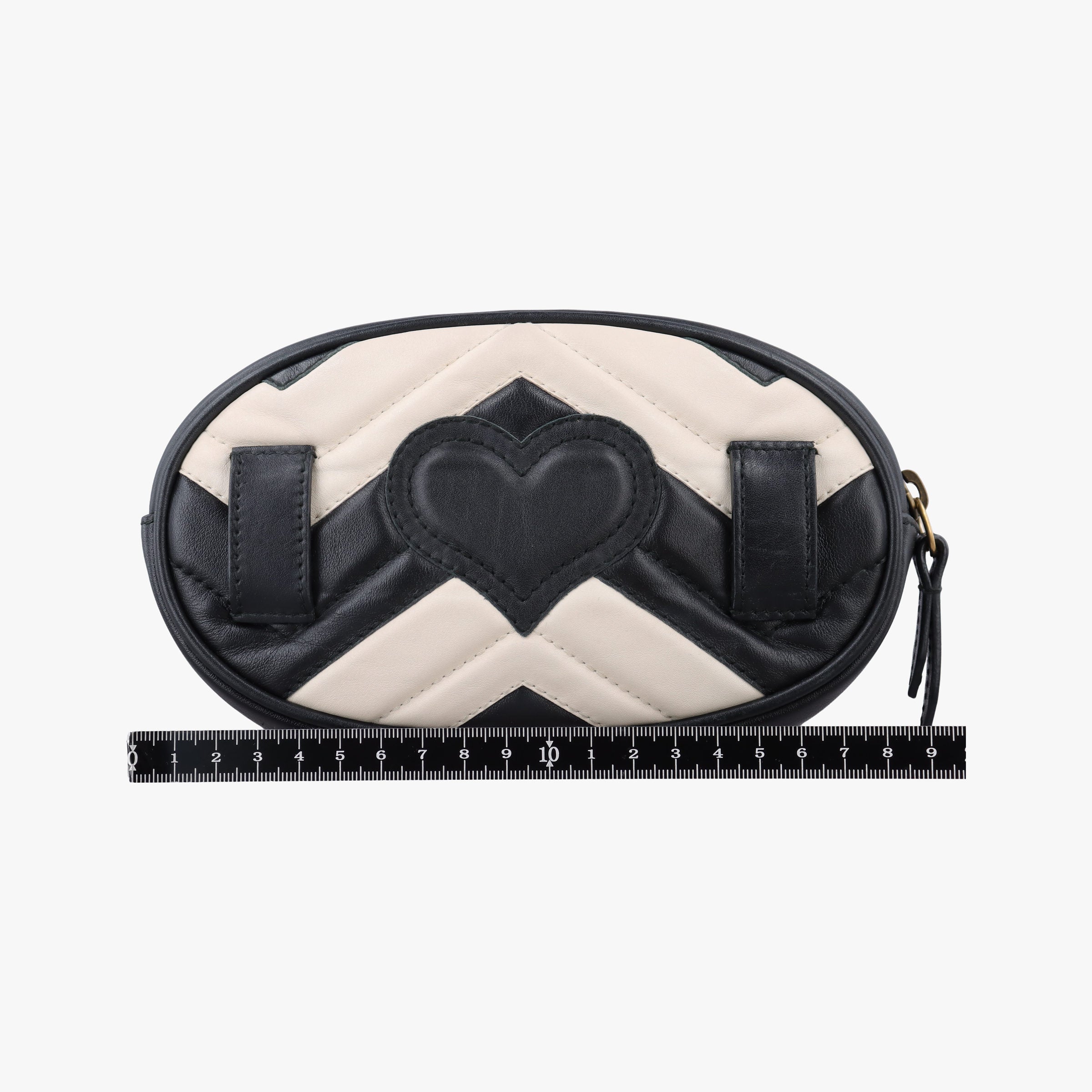 GG Marmont Black×white Leather 476434 E022011337GGマーモント ブラック×ホワイト レザー 476434 E022011337
