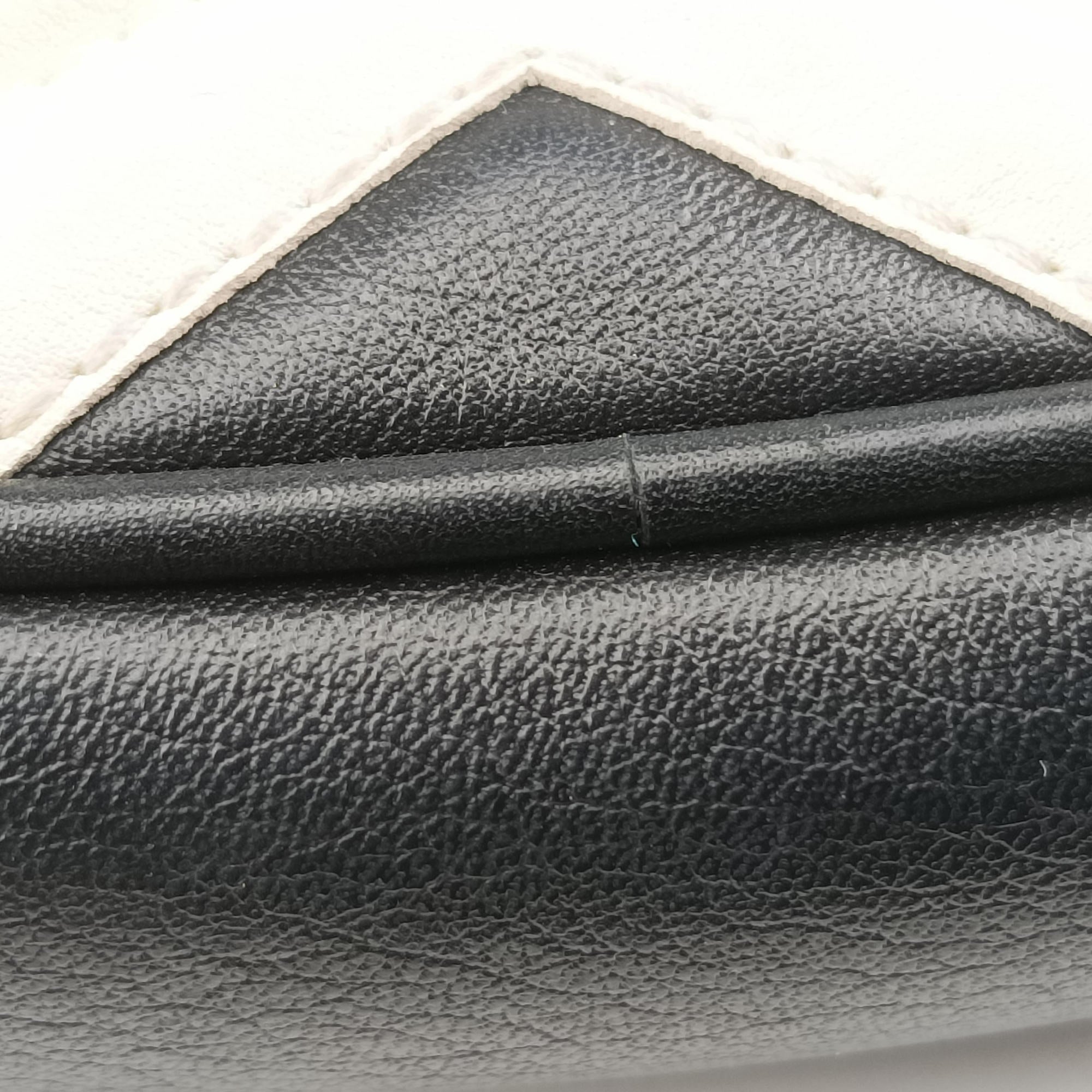 GG Marmont Black×white Leather 476434 E022011337GGマーモント ブラック×ホワイト レザー 476434 E022011337