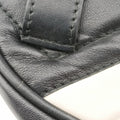 GG Marmont Black×white Leather 476434 E022011337GGマーモント ブラック×ホワイト レザー 476434 E022011337