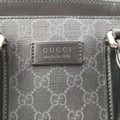 Guccissima Black PVC coated canvas×Leather 474135 I025488356グッチシマ ブラック PVCコーティングキャンバス×レザー 474135 I025488356
