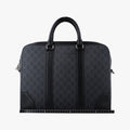 Guccissima Black PVC coated canvas×Leather 474135 I025488356グッチシマ ブラック PVCコーティングキャンバス×レザー 474135 I025488356