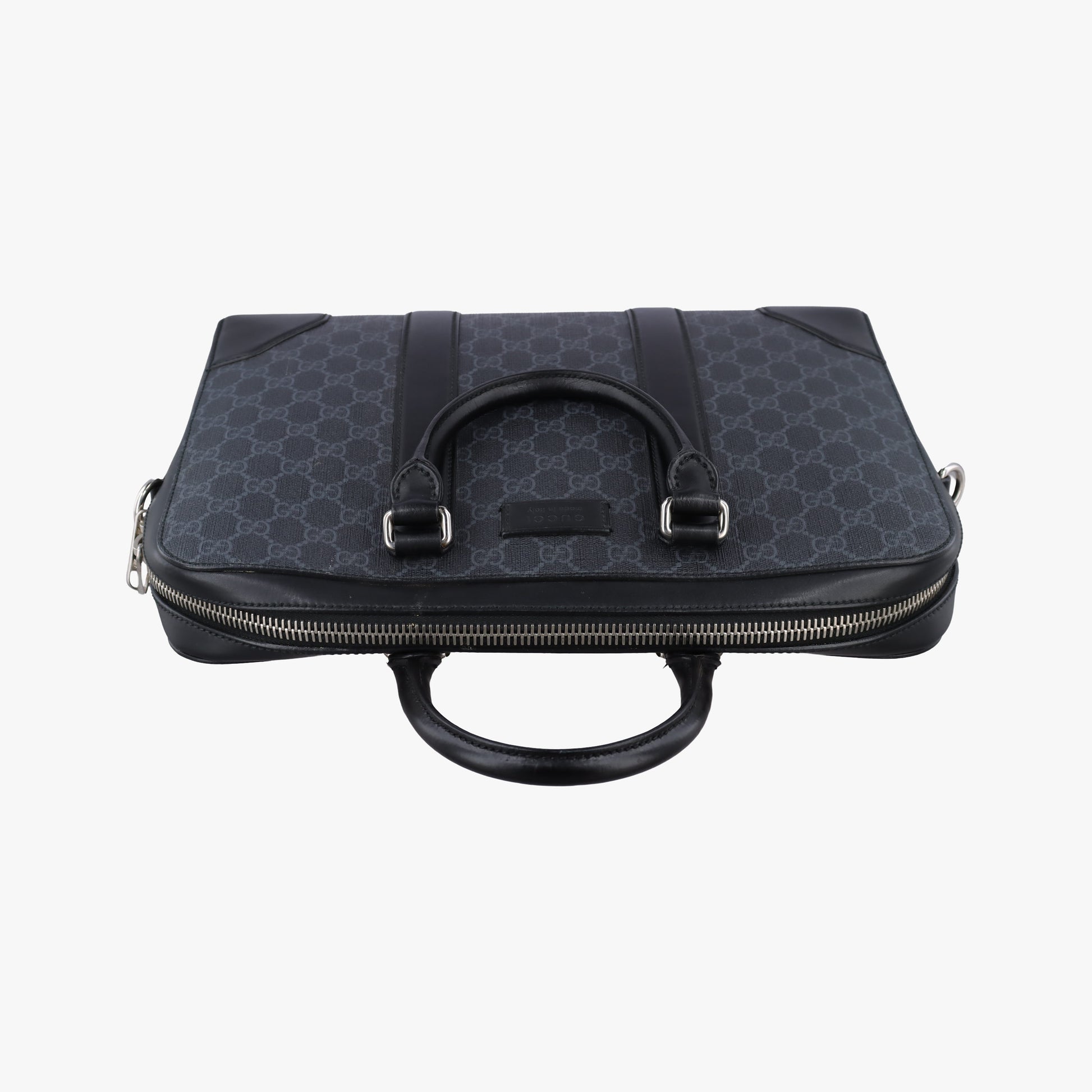 Guccissima Black PVC coated canvas×Leather 474135 I025488356グッチシマ ブラック PVCコーティングキャンバス×レザー 474135 I025488356