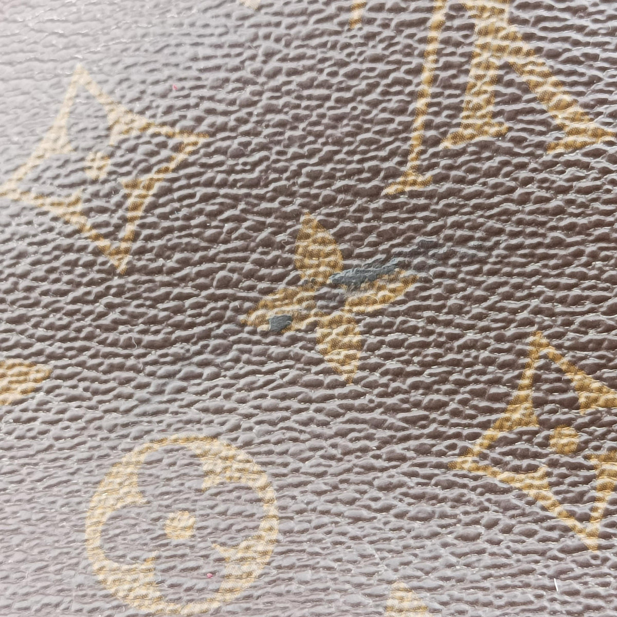 Pre-owned Louis Vuitton PALLAS brown×RAISIN Monogram Canvas×calf leather M41599 shoulderbag | stylenewstar