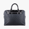 Pre-owned Louis Vuitton Porte-Documents Jour NM Noir Damier Graphite N48260 handbag | stylenewstar