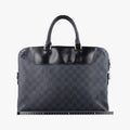 Pre-owned Louis Vuitton Porte-Documents Jour NM Noir Damier Graphite N48260 handbag | stylenewstar