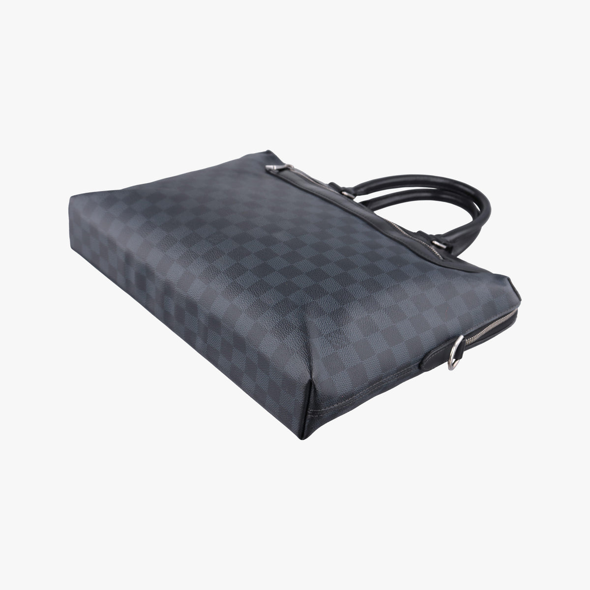 Pre-owned Louis Vuitton Porte-Documents Jour NM Noir Damier Graphite N48260 handbag | stylenewstar